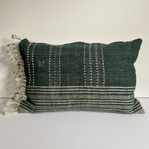 Handwoven Textile Throw Pillow - Picture 2 of 2